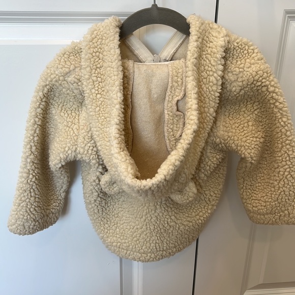 Hanna Andersson toddler sherpa zip up hoodie jacket - Picture 2 of 5